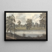 Landschaft des Gartens 6. August 1827 - Anne Rushout — gerahmtes Bild an der Wand