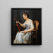 Portrait einer Geigerin - Anne Vallayer-Coster — gerahmtes Bild an der Wand