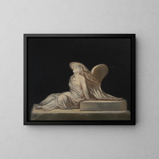 Engel ohne Titel - Annie Cauley — gerahmtes Bild an der Wand
