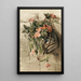 Blumen Rosen in einer hängenden Vase - Annie Nowell — gerahmtes Bild an der Wand