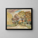 Rue d'automne - Anny Dollschein — gerahmtes Bild an der Wand