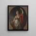 Allegorie der Gerechtigkeit Themis - Anonym — gerahmtes Bild an der Wand