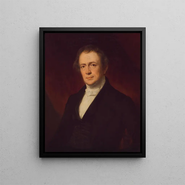 L'Américain Edward Everett - Anonyme — gerahmtes Bild an der Wand
