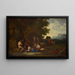 Szene einer Bacchanale - Anonym — gerahmtes Bild an der Wand