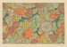 Blatt mit Blumen und Früchten auf gepunktetem Hintergrund - Anonym — Ansicht des Kunstwerks