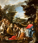 Der Christus bedient von den Engeln - Anonym — Ansicht des Kunstwerks