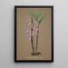 Sammlung von Orchideen Pl63 - Anonym — gerahmtes Bild an der Wand