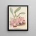 Sammlung von Orchideen Pl80 - Anonym — gerahmtes Bild an der Wand