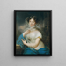 Portrait einer Dame - Anonym — gerahmtes Bild an der Wand