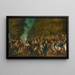 Die Militärfeier im Prater am 18. Oktober 1814 - Anonym — gerahmtes Bild an der Wand