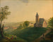 L'ancienne église de Sievering avec vue sur Vienne - Anonyme — Ansicht des Kunstwerks