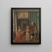 Alltagsszene - Anonym — gerahmtes Bild an der Wand