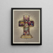 Kreuz des Osterfestes - Anonym — gerahmtes Bild an der Wand