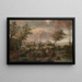 Ansicht der fantastischen Stadt Amsterdam von Weesp - Anonym — gerahmtes Bild an der Wand