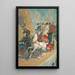 Quatre-en-main agité - Anonym — gerahmtes Bild an der Wand