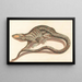 Eidechse - Anonym — gerahmtes Bild an der Wand