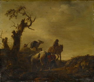 Anonymous - Horses and Donkeys in a Hollow Way.webp