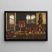 Jesus vor dem Hohepriester und Pilatus - Anonym — gerahmtes Bild an der Wand