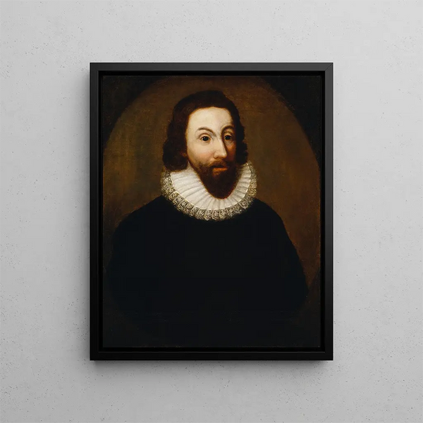 John Winthrop - Anonyme — gerahmtes Bild an der Wand