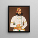 Kunwar Sabal Singh von Badnor 1848-1881 - Anonym — gerahmtes Bild an der Wand