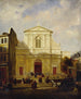 Die Fassade der Kirche der Blancs-Manteaux 1865 - Anonym — Ansicht des Kunstwerks