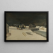 Forstwirtschaft im Schnee - Anonym — gerahmtes Bild an der Wand