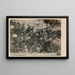 Unser Heer greift Port Arthur von hinten an - Anonym — gerahmtes Bild an der Wand