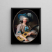 Porträt von Félicité-Louise de Frézals 1765-1854 geborene Esmangard de Beauval Hofdame von Marie-Antoinette - Anonym — gerahmtes Bild an der Wand