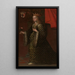 Portrait von Adélaïde de Suse, Ehefrau von Oddone - Anonym — gerahmtes Bild an der Wand