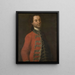 Portrait de Franciszek Botty, capitaine du Pidhirtsi - Anonyme — gerahmtes Bild an der Wand