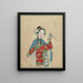 Portrait eines Charakters aus der Peking-Oper 10 - Anonym — gerahmtes Bild an der Wand
