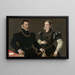 Portrait eines Paares - Anonym — gerahmtes Bild an der Wand