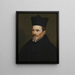 Portrait de Charles Scribanius - Anonyme — gerahmtes Bild an der Wand