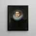 Portrait von Elisabeth Janssens de Bisthoven - Anonym — gerahmtes Bild an der Wand