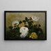 Rosen, Fantasietot, Stillleben mit Rosen - Anonym — gerahmtes Bild an der Wand