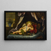 Cupidon endormi - Anonyme — gerahmtes Bild an der Wand
