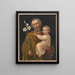 St. Joseph - Anonym — gerahmtes Bild an der Wand