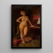 Akt stehend - Anonym — gerahmtes Bild an der Wand