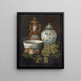 Stillleben mit Früchten und Ornamenten - Anonym — gerahmtes Bild an der Wand