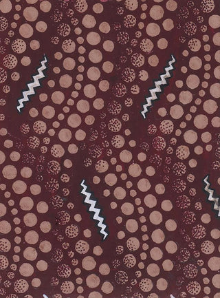 Anonymous - Textile Design with Overlapping Verical Strips of Undulating Rows of Dots and ZigZagging Ribbons.webp