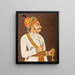Thakur Yaswanta Singh de Badnor r 1688-1707 - Anonym — gerahmtes Bild an der Wand