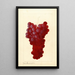 Vitis - Anonym — gerahmtes Bild an der Wand