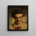 Selbstporträt in der Jugend - Anselm Feuerbach — gerahmtes Bild an der Wand