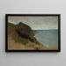 Côte près de Porto d'Anzio - Anselm Feuerbach — gerahmtes Bild an der Wand