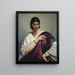 Lucrèce Borgia Portrait einer römischen Frau in weißer Tunika und rotem Kleid - Anselm Feuerbach — gerahmtes Bild an der Wand