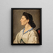 Portrait einer italienischen Frau - Anselm Feuerbach — gerahmtes Bild an der Wand
