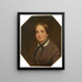 Portrait seiner Schwester Emilie 1827-1873 - Anselm Feuerbach — gerahmtes Bild an der Wand