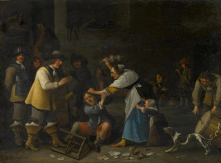Kampf in der Taverne - Anthonie Palamedesz — Ansicht des Kunstwerks