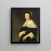 Portrait einer jungen Frau - Anthonie Palamedesz — gerahmtes Bild an der Wand