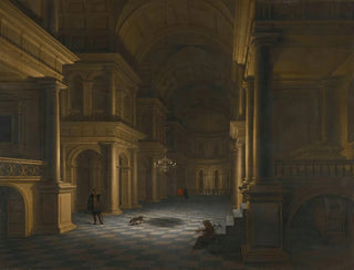 L'intérieur einer klassischen Kirche - Anthonie de Lorme — Ansicht des Kunstwerks